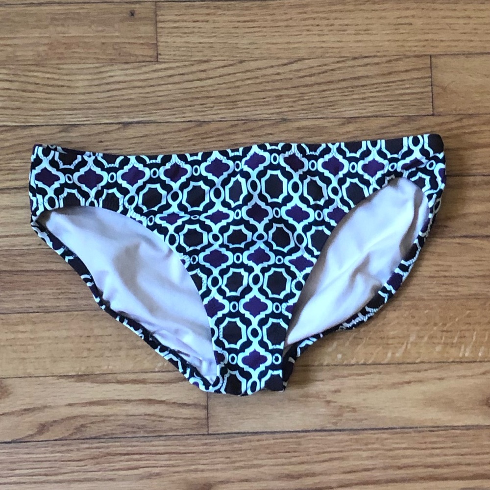 Land’s End Bikini Bottom Patterned Size 10 EUC